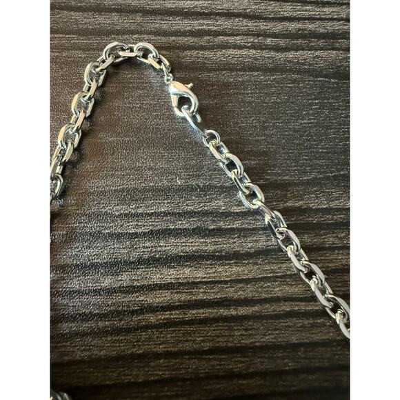 Authentic FENDI Silver & Gold Pendant with Repurposed Necklace - Picture 5 of 7